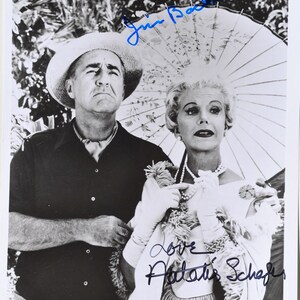 GILLIGAN'S ISLAND CAST Signed Photo X2 - Jim Backus, Natalie Schafer W