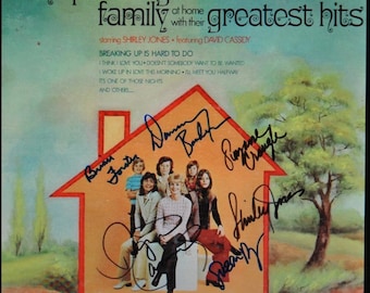 THE PARTRIDGE FAMILY Signed Album x6 - Shirley Jones, David Cassidy + w/coa