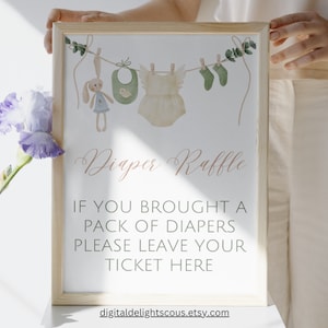Books and Gifts Boho Clothesline Baby Girl Sign, A Sweet Baby Girl Baby Shower Table Sign, Minimalist It's A Girl Shower Sign, DDBA062