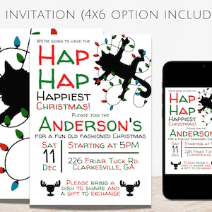 Griswald Christmas Party Invitation: Cousin Eddie Theme (Digital Invitation)