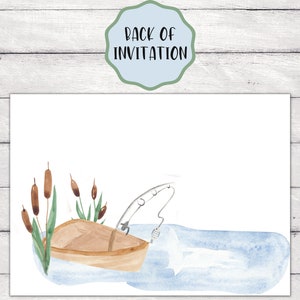 Gone Fishing EDITABLE Birthday Invitation Fishing Party the Big One ...
