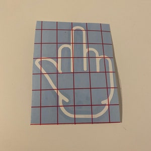 Middle Finger Sticker