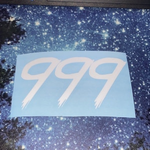 999 Car Decal