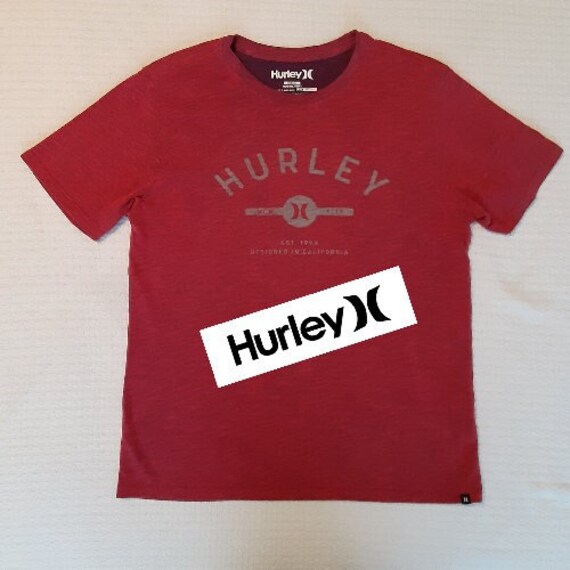 Vintage Hurley Red T Shirt Made With 