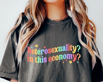 Sarcastic Heterosexual Shirt, LGBTQ Tshirt, Funny Gay Shirt, Pride Month Tshirt, LGBTQ Ally Tshirt, Non-Binary Shirt, Gay Pride Shirt