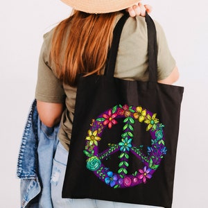 TLB Hippie Peace Lovers Sack Hobo Bag