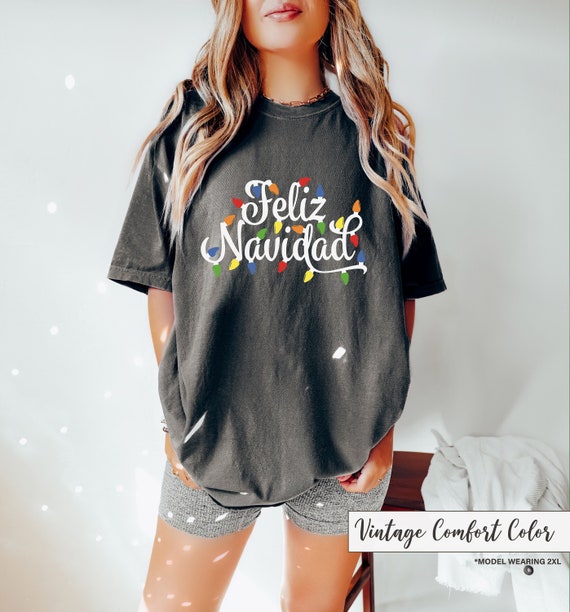Feliz Navidad Tshirt, Merry Christmas T-shirt, Hispanic Shirt, Spanish Merry Christmas Shirt, Family Christmas Shirt, Happy Christmas Shirt