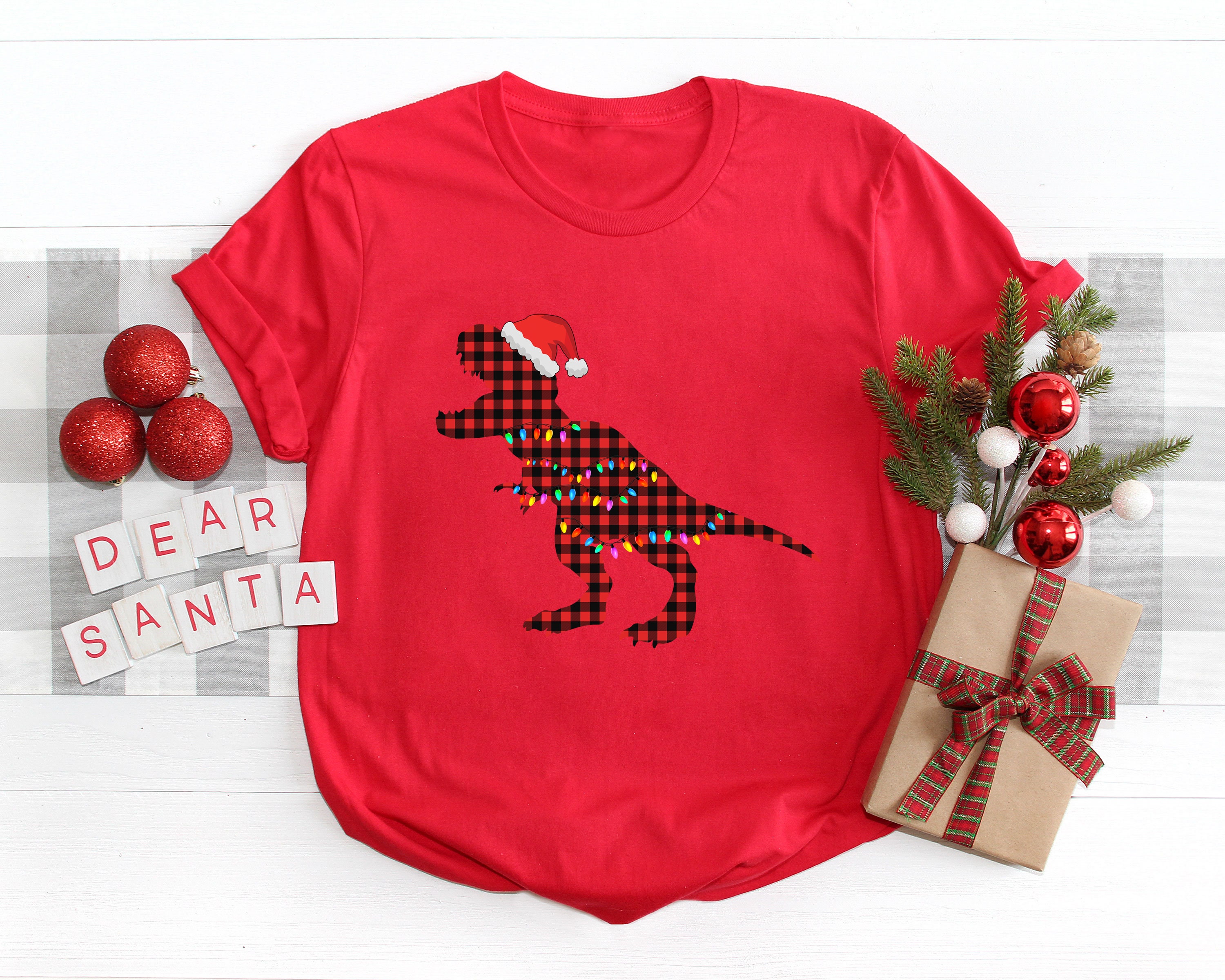 Discover Christmas Dinosaur Shirt, Trex Shirt, Merry Christmas Shirt, Toddler Shirt, Christmas Boy Shirt, Gift For Son, Holiday Shirt, Christmas Gift