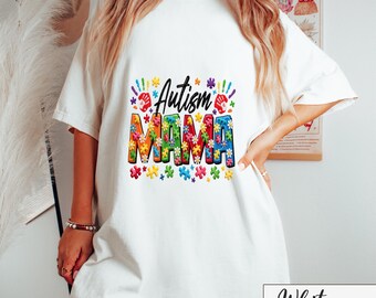Autism Mama Shirt, Autism Awareness Tee, Neurodiversity Support Shirt, Autism Mom Gift, Groovy Mama Shirt, Proud Autism Mama