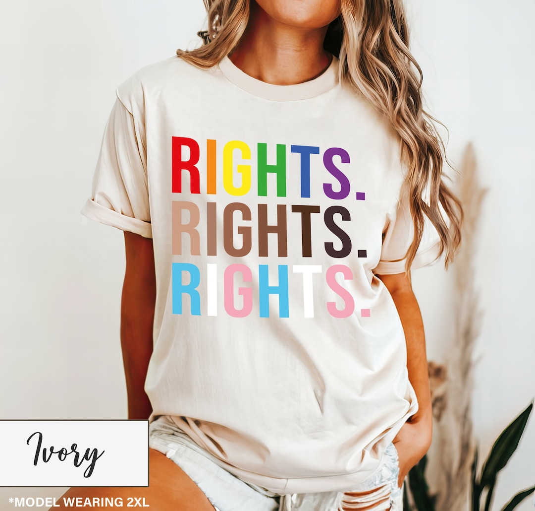 Rights Rights Rights Shirt, Equal Rights Shirt, Equality Tshirt, LGBTQ ...