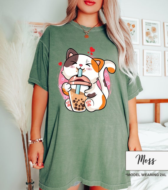 Cat Drinking Boba Milk Tea Tshirt Cat Drinking Boba Milk Tea Tshirt