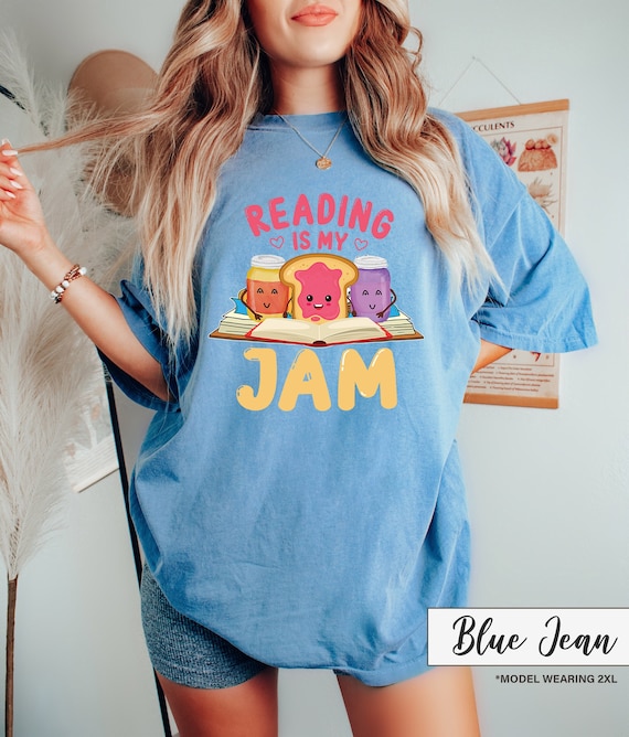 Reading Is My Jam Tshirt, Funny Book Shirt, Shirts With Sayings, Gift For Book Lover, Book Reader Shirt, Reading Tshirt, Bookworm Shirt