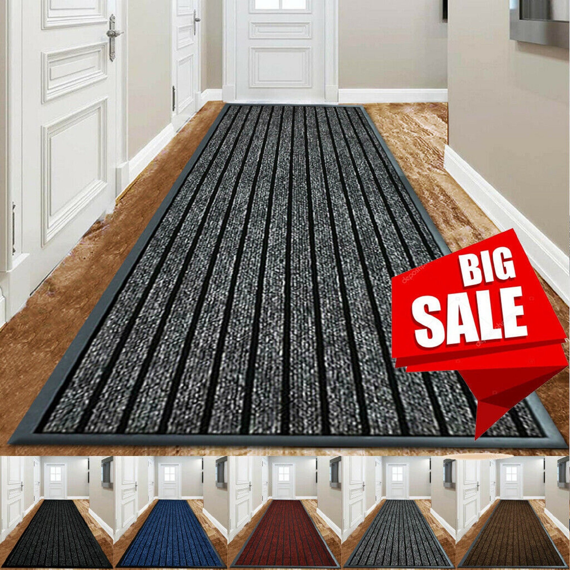 Runner rugs with rubber backing deals