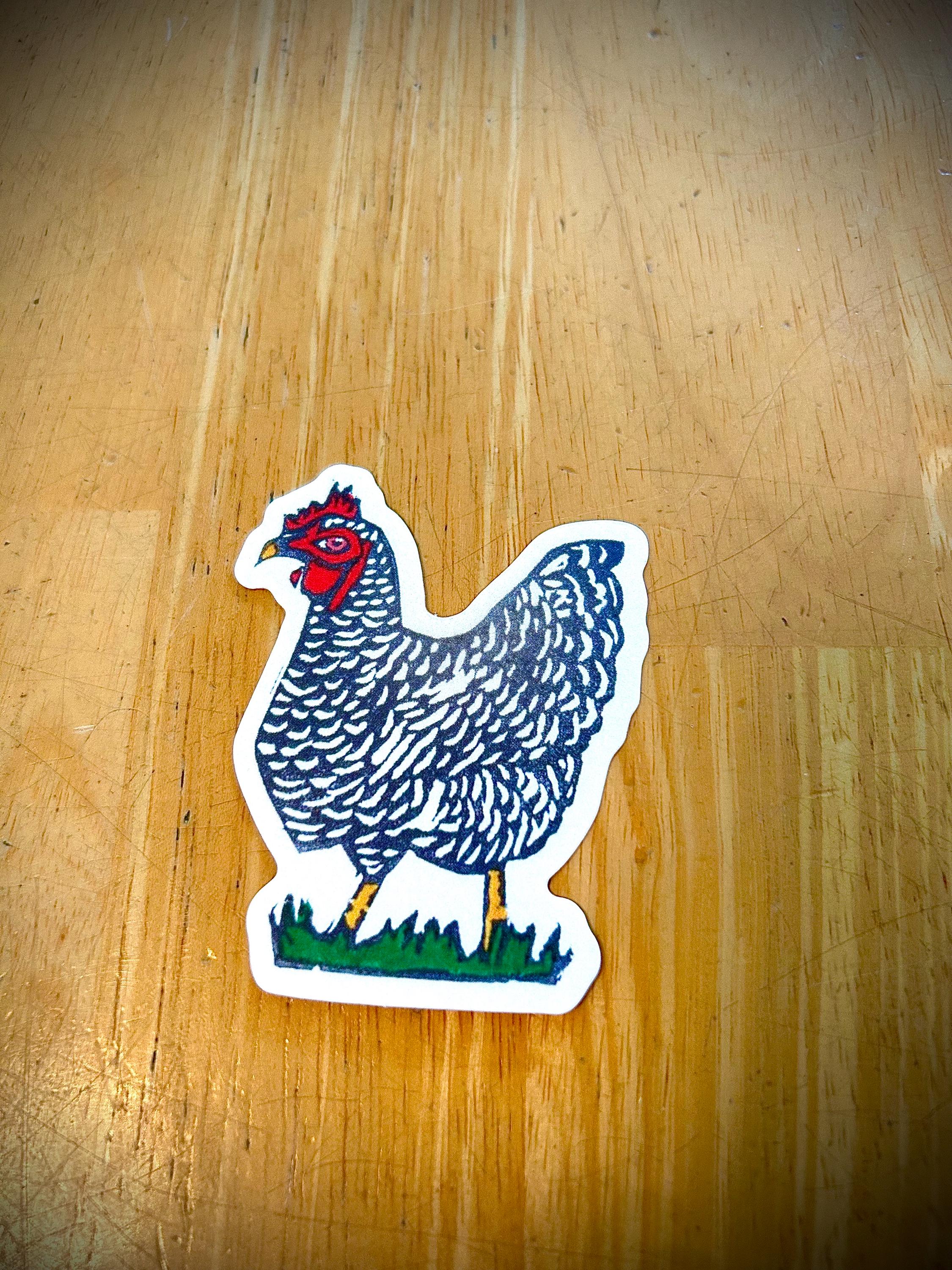 Chicken Sticker - Etsy
