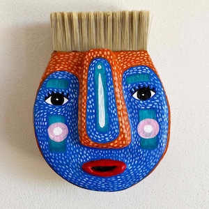 Handmade - Original - Papier Mache - Wall Mask - Home Decor