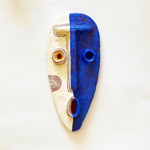 Handmade - Original - Papier Mache - Wall Mask - Home Decor - Wallhanging