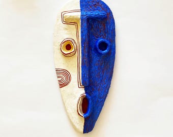 Handmade - Original - Papier Mache - Wall Mask - Home Decor - Wallhanging