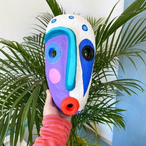 Handmade - Original - Wall Mask - Papier - Mache - Wall Hanging - Home Decor