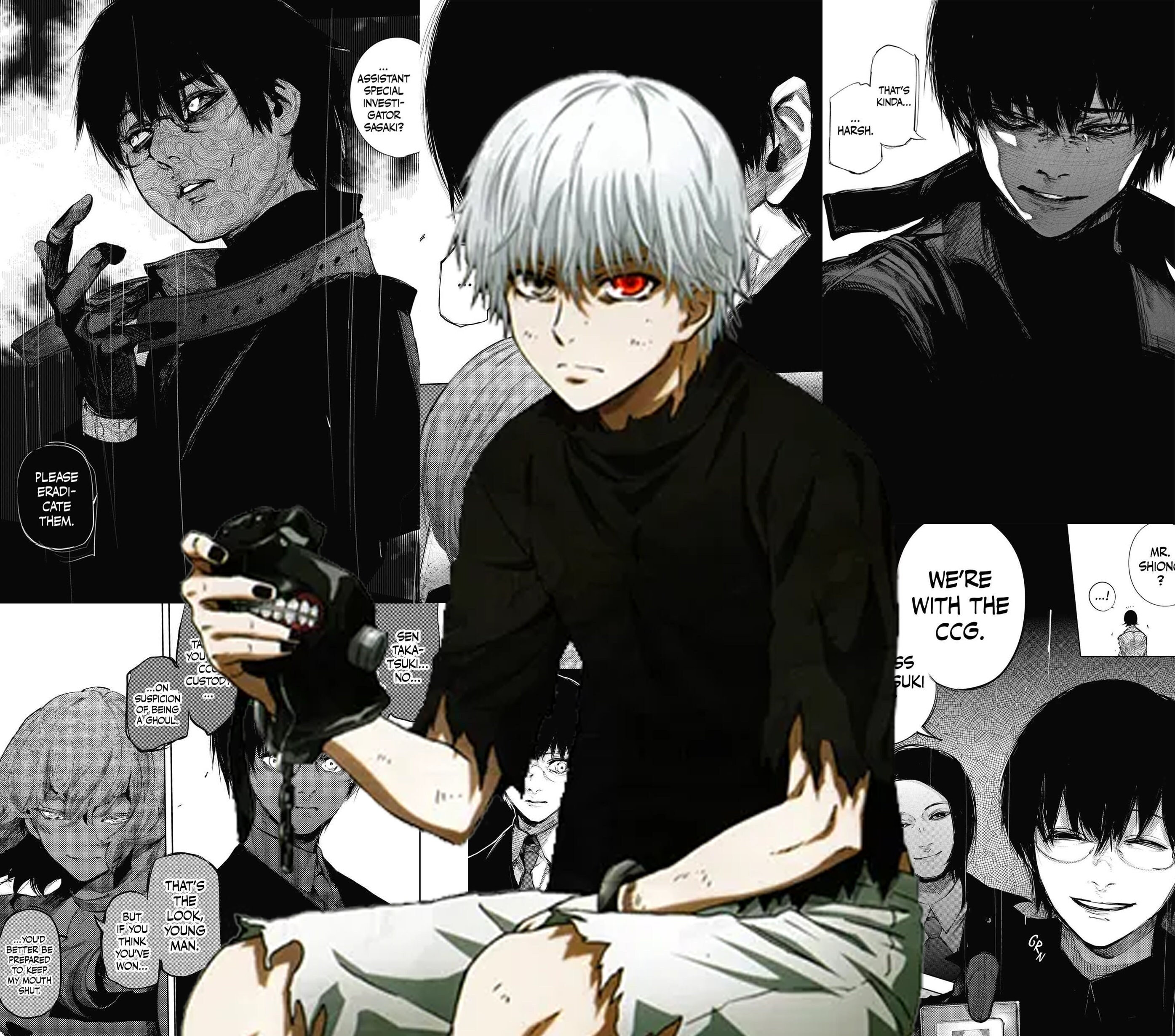 Tokyo Ghoul Anime Wall Art Painting by Rash Jan