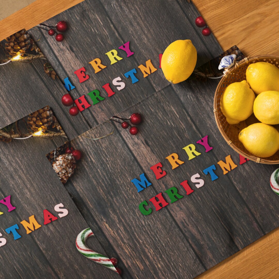 Add a Merry Touch to Your Christmas Decor With Our Placemat Etsy
