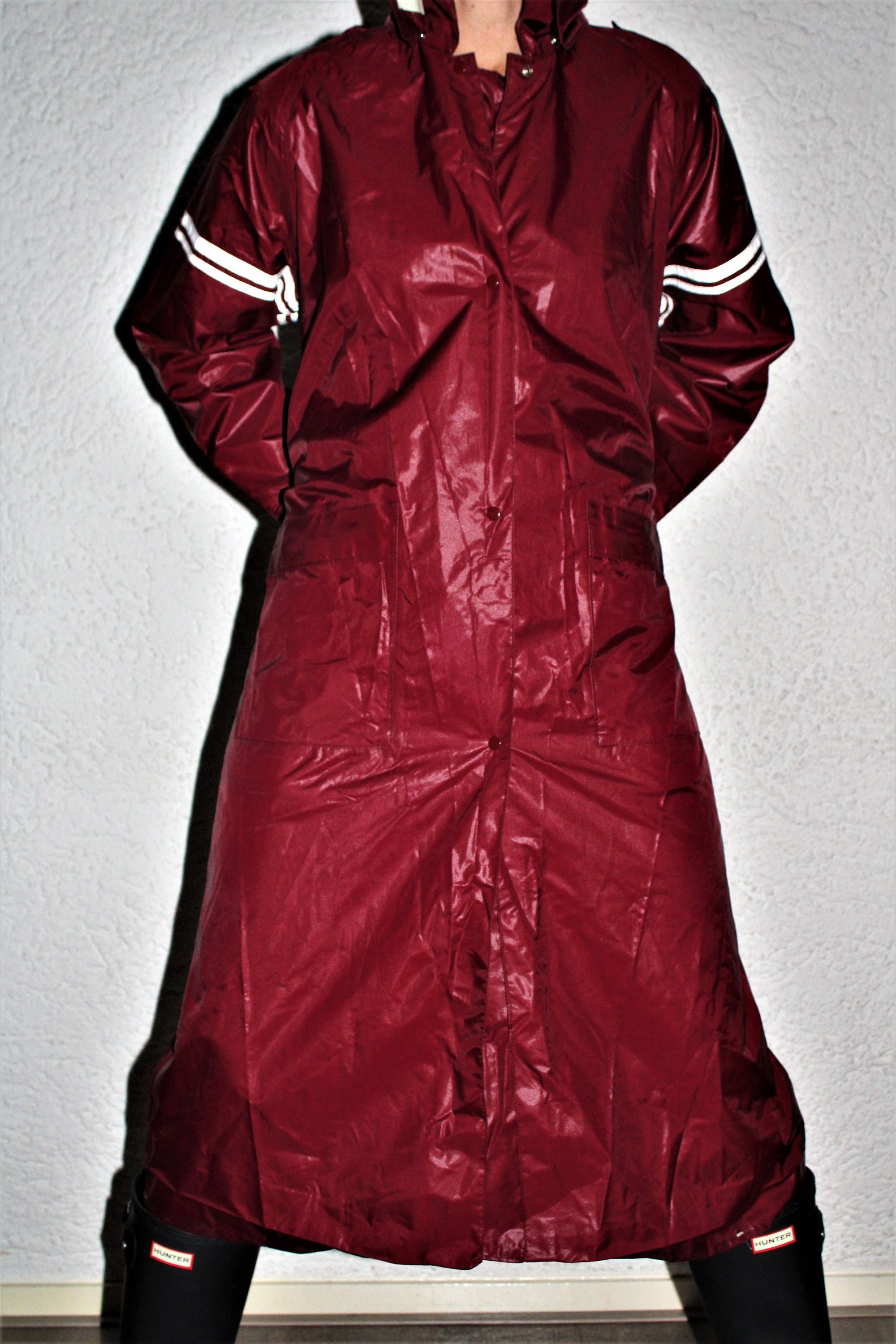 80's Classic Rubberized Raincoat by Agu Sport - Etsy