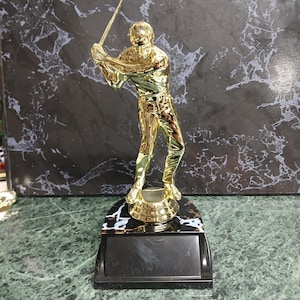 Custom Male Golfer Trophy / Golf Trophy / Golfer Award / Winner / Hole in One