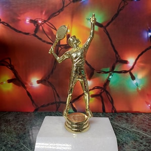 Custom Male Tennis Trophy