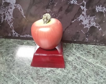 Custom Apple / Teacher Resin Award / Educator Achievement/ Best Teacher