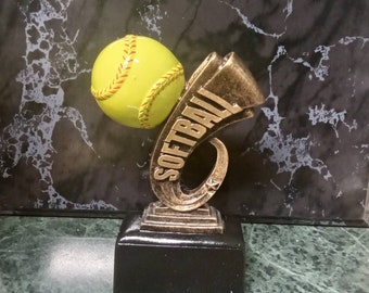 Custom softball resin award