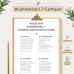 Camping checklist - Etsy.de