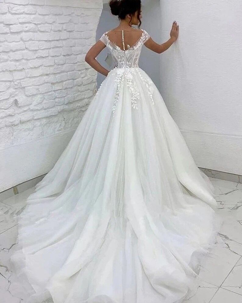 Pricess Ball Gown Wedding Dress 3D Flowers Prom Dress Etsy