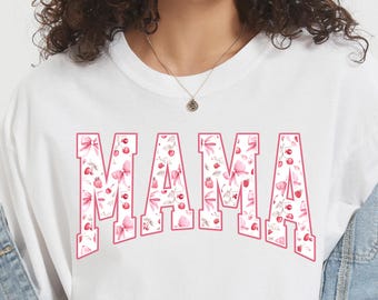 Boho Mama Floral Frühling PNG: Retro Erdbeere Design (Digitaler Download)
