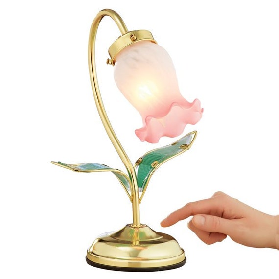 Decorative Flower Shaped Touch Lamp With 3 Brightness Settings Etsy