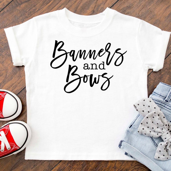 Banners and Bow Toddler & Youth - T-Shirt - Shirt - Tee - Tshirt - Livestock - Showman - Show Stock