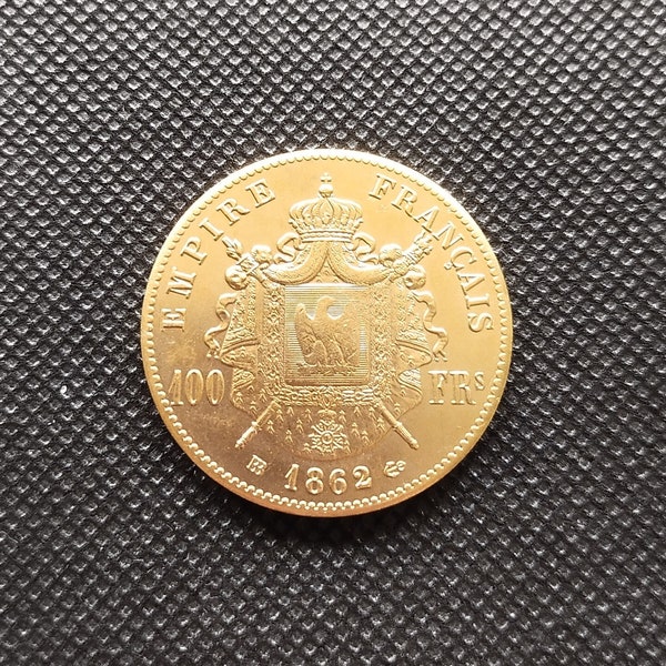 100 francs Napoléon III Tête laurée plaqué or