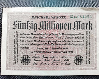 Billet 50.000.000 Marks Allemand 1923