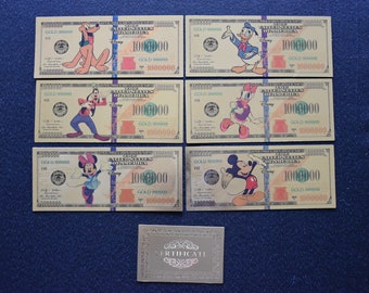 Billets de Banque Commémoratifs Disney