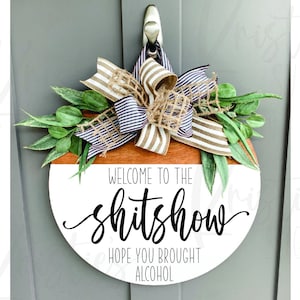 Welcome to the Shitshow SVG | SVG | Doorhanger SVG | Wood Sign Image | Cut file