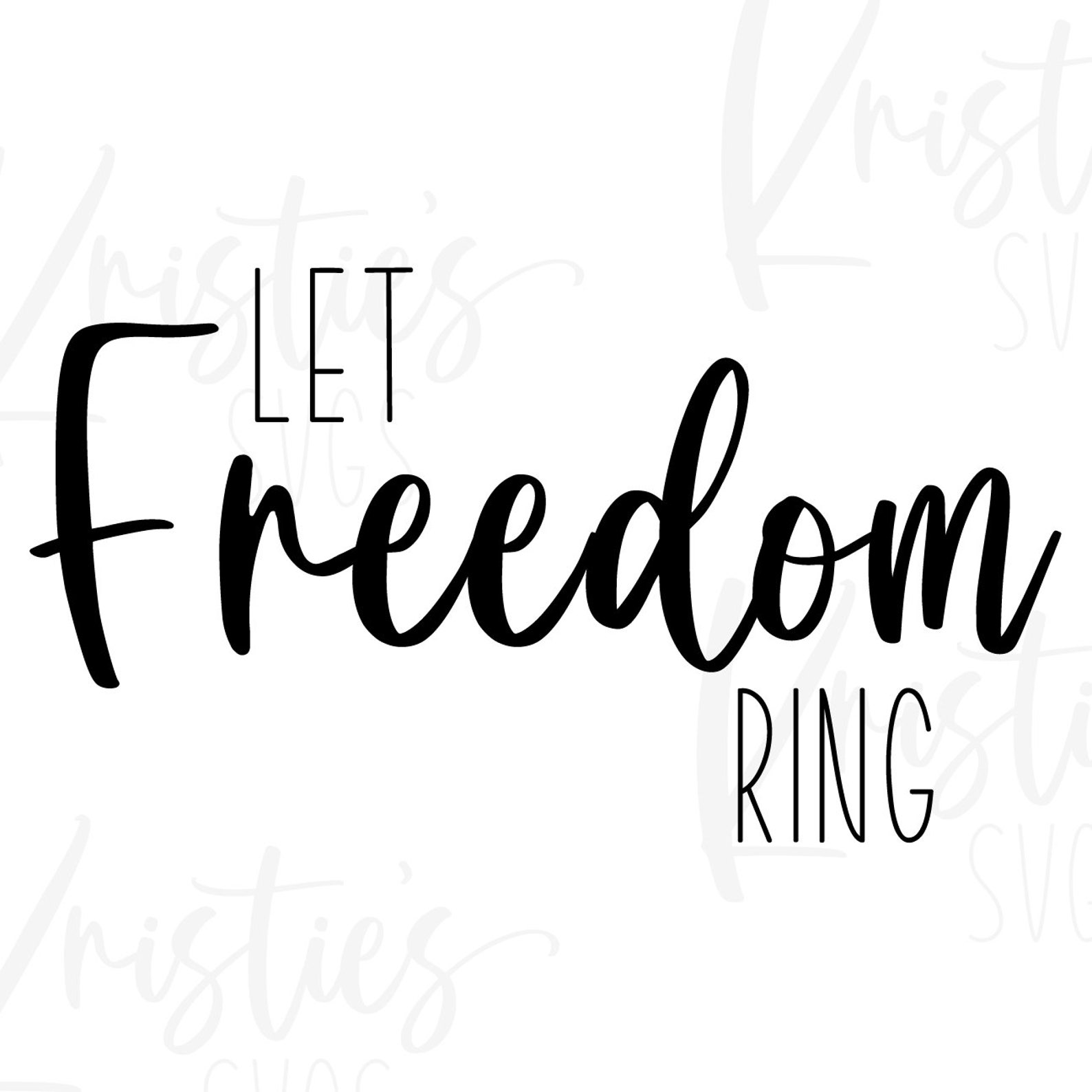 Let Freedom Ring SVG SVG Doorhanger SVG Wood Sign Image - Etsy