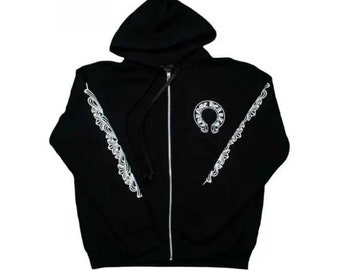 Chrome Heart Hoodie Chrome Heart Hoodie Reißverschluss - Etsy.de