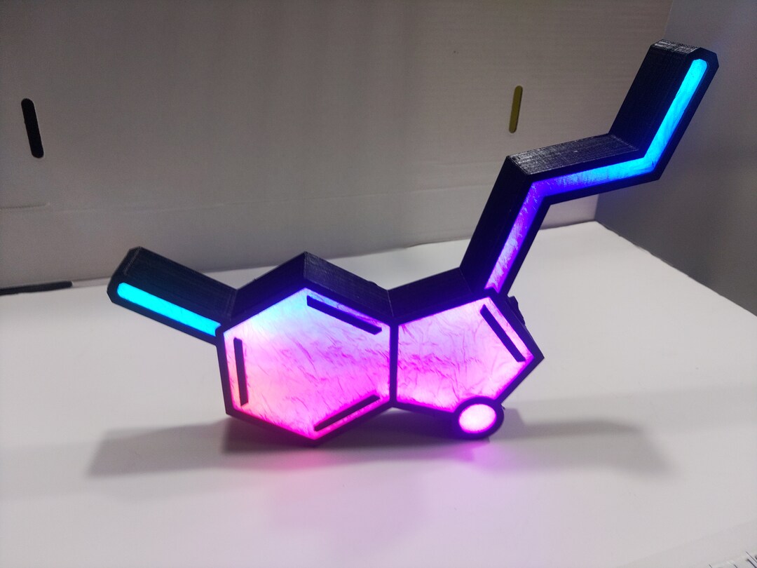 Serotonin Molecule RGB Lamp Bluetooth Controlled USB-C or Battery ...