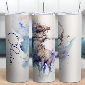Personalized Sagittarius astrology Zodiac Tumbler, Sagittarius Zodiac sign for Her, Birthday gift, custom Zodiac tumbler, Horoscope Zodiac