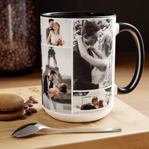 Custom Photo Mug Wife, Personalized Photo for Husband, Photo Mug Mom, Cup With Photo and Text, Personalized Photo Coffee Mug, Picture Cup
