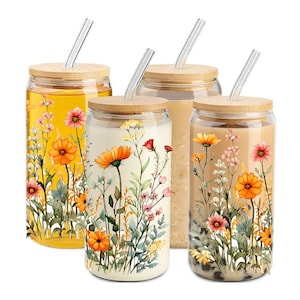 Personalized Birth Flower Coffee Cup With Name, Personalized Birth Flower Tumbler, Bridesmaid Proposal Gift for Her, Birth Flower Engagement