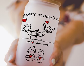 Gift From Daughter, Cute Mother's day Coffee Mug gift, Mother day Cute Frosted mug, Funny mom gift for mother, Coffee Mug mom birthday gift