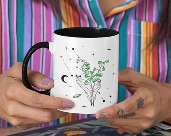 Birth Flower Mug Personalized, Birth Flower Gifts, Birth Flower Cup, Birth Flower Gifts For Women, Birth Flower Coffee Mug Cup