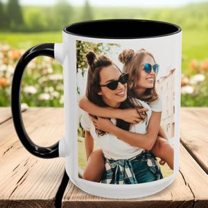 Custom Photo Mug Grandma, Personalized Photo for Grandma, Photo Mug Mom, Mug With Photo and Text, Personalized Photo Coffee Mug, Picture Cup