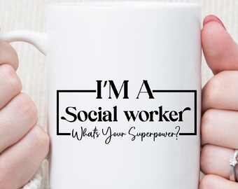 Mental Health Super Power mug Daily Affirmations Glass cup Daily affirmations mug gift for her best friend tumbler Mental health giftful mug