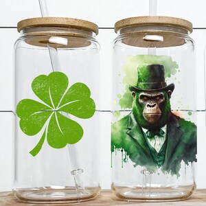 St Patricks Day Wine tumbler with straw Funny Clover Mug for Irish Party St Patricks Day Gift for her Him lucky tumbler with straw for party