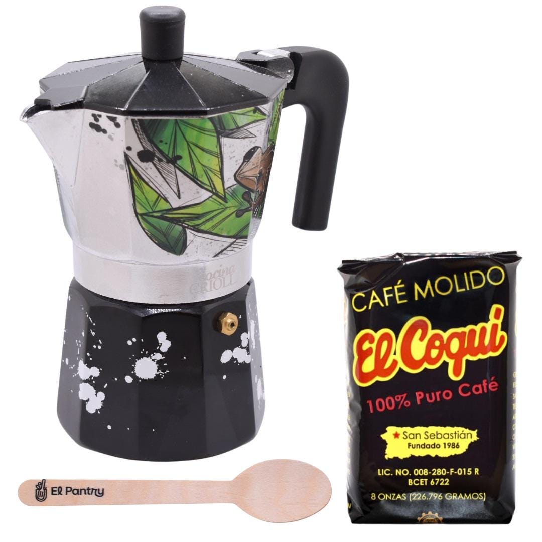 El Pantry Limited Edition Puerto Rican Artists Coffee Maker Bundle